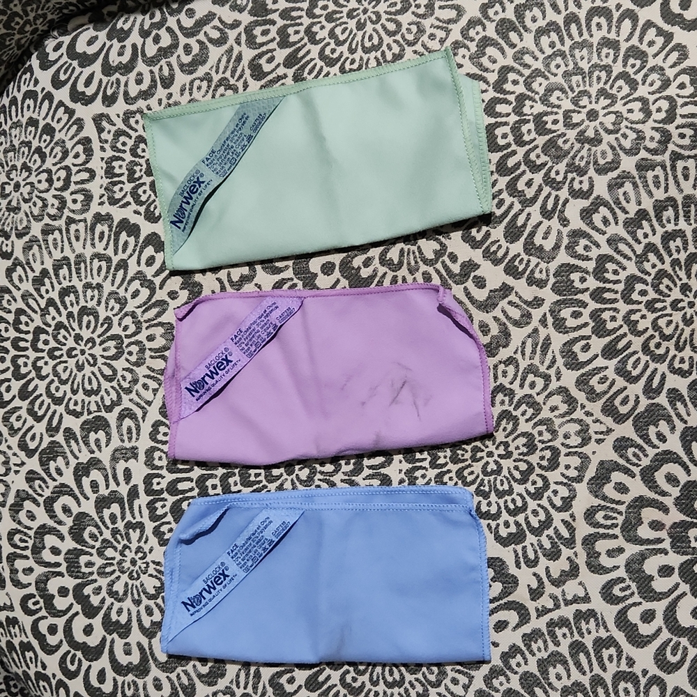 Norwex face cloths, 3 total
